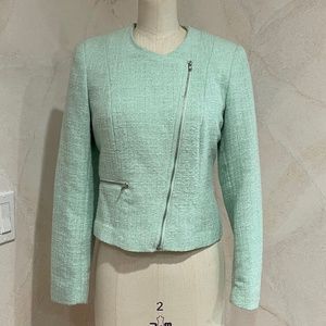 H&M Tweed Moto Blazer